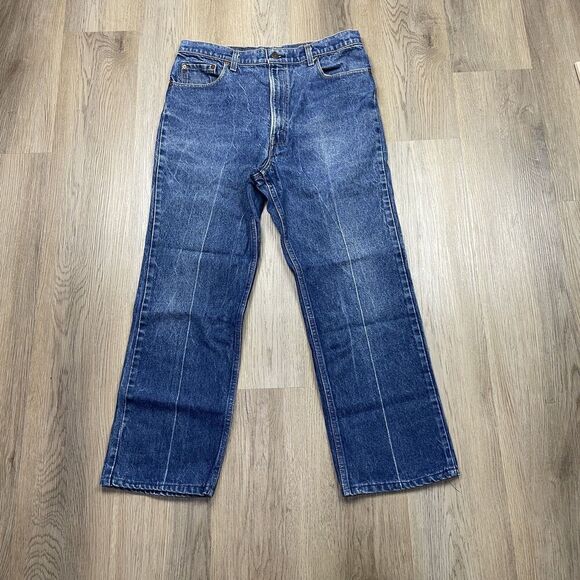 Vintage Levis 517 Jeans Mens 38x31 Blue Denim Made USA Bootcut 517-0217 90s - Picture 1 of 10